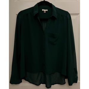 URBAN OUTFITTERS SILENCE+NOISE GREEN BLOUSE WOMEN, XS